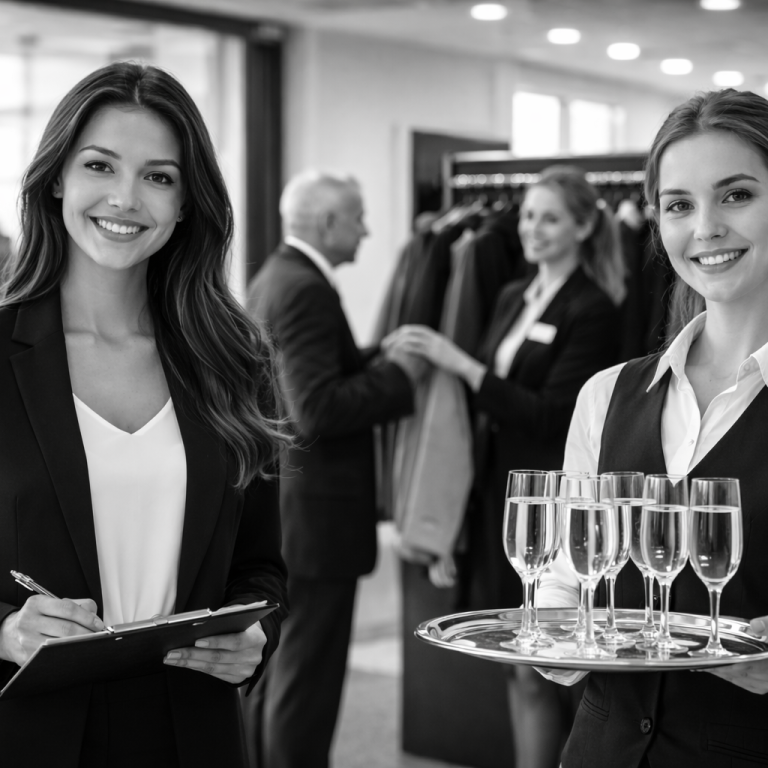 Bar- und Servicekräfte Hostessen, Bar- und Servicekräfte für Events. Ob Bar, Garderobe oder Empfang.